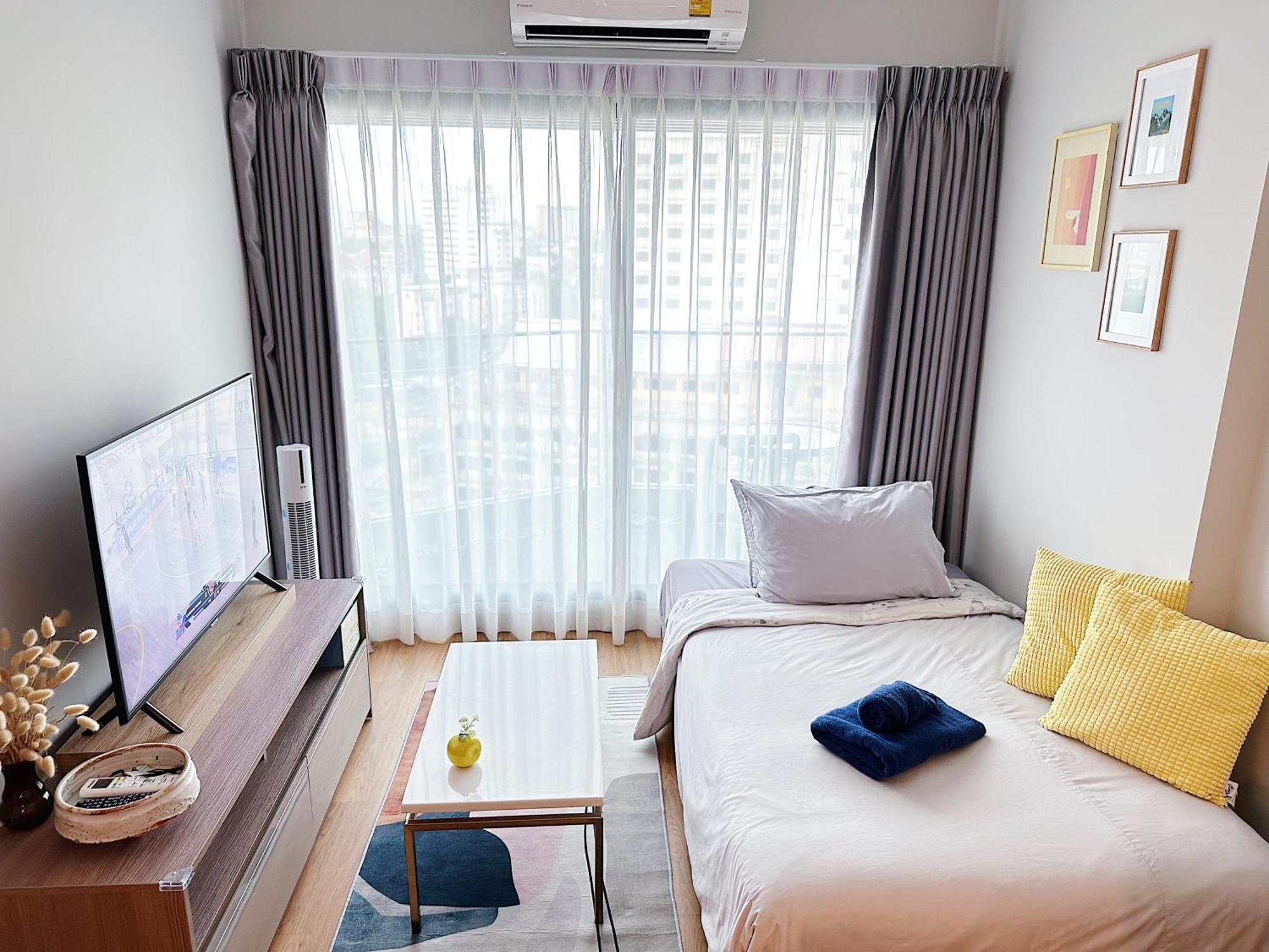 New & Cozy 2 Bedroom @ The Astra Sky River Čiang Mai Exteriér fotografie