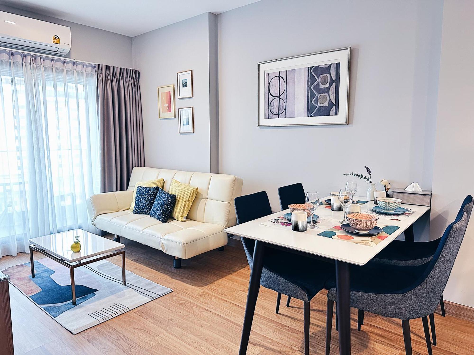 New & Cozy 2 Bedroom @ The Astra Sky River Čiang Mai Exteriér fotografie
